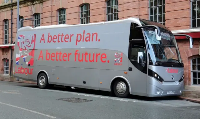 Labour battle bus