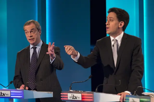 Ed Miliband and Nigel Farage