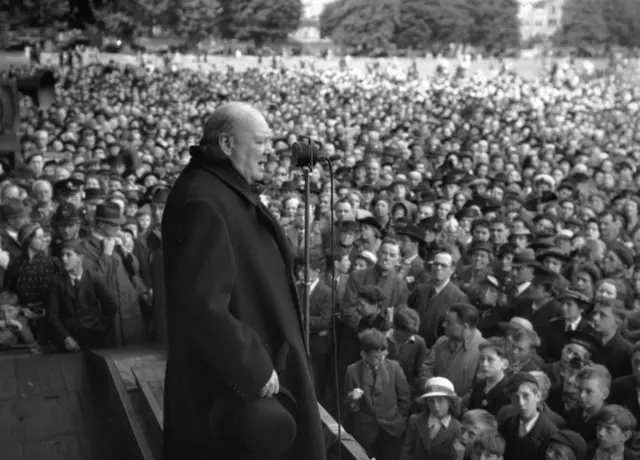 Winston Churchill campaigning