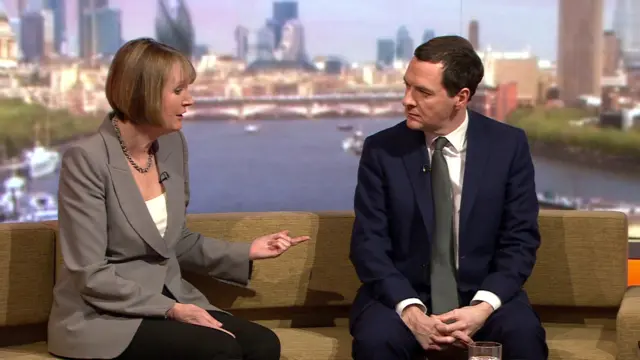 Harriet Harman and George Osborne