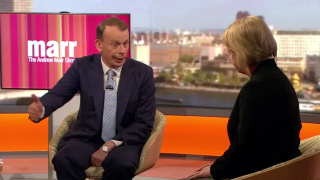 Andrew Marr and Natalie Bennett