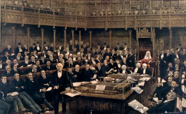 Gladstone addressing House of Commons