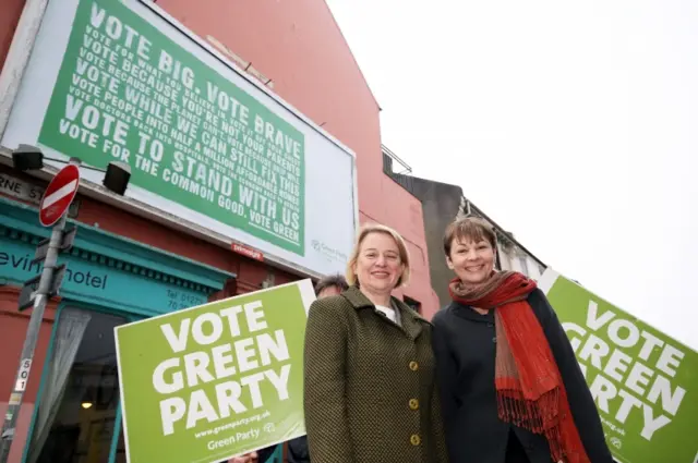 Natalie Bennett and Caroline Lucas