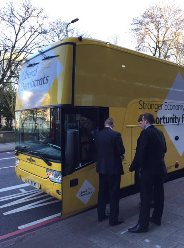 Lib Dem bus