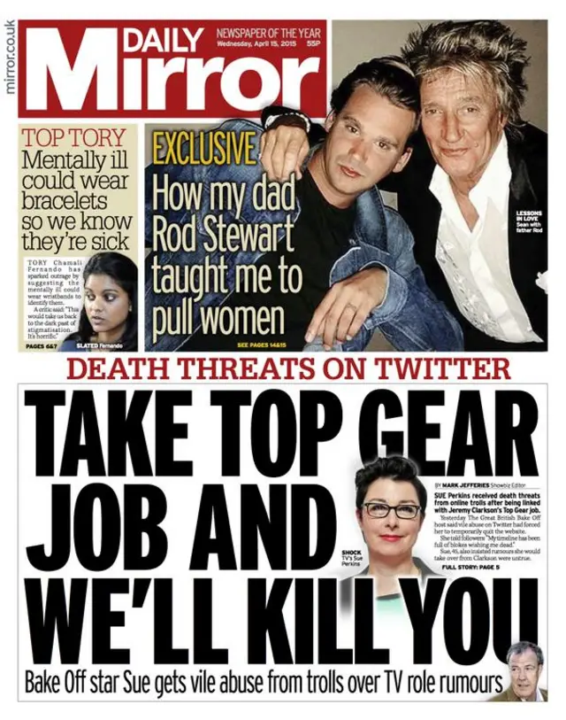 Mirror front page