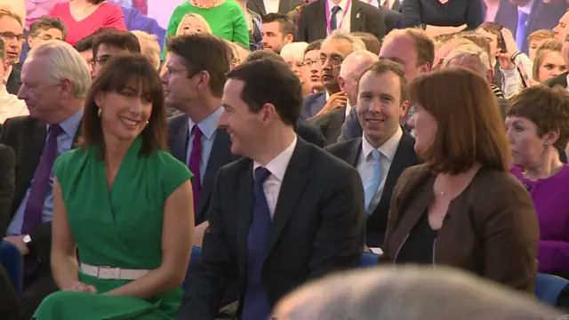 Samantha Cameron, George Osborne and Nicky Morgan