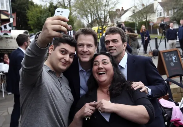 Nick Clegg selfie