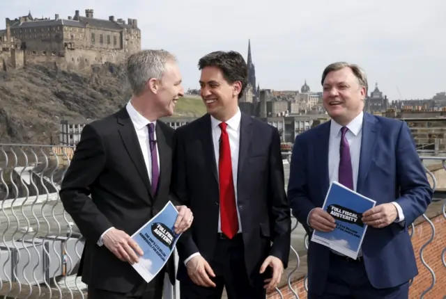 Jim Murphy, Ed Miliband and Ed Balls