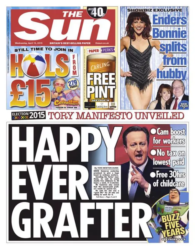 Sun front page