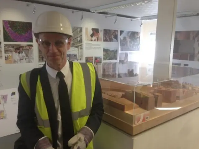 Evan Davis in hi vis jacket