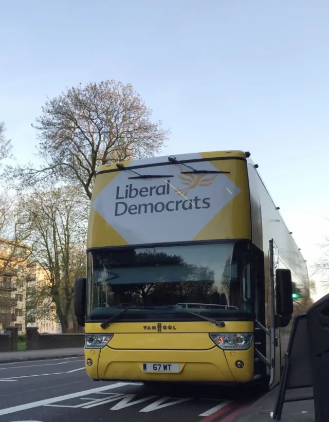 Nick Clegg's bus