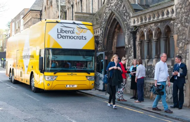 Lib Dem bus