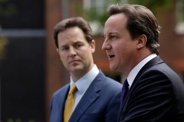 Nick Clegg and David Cameron