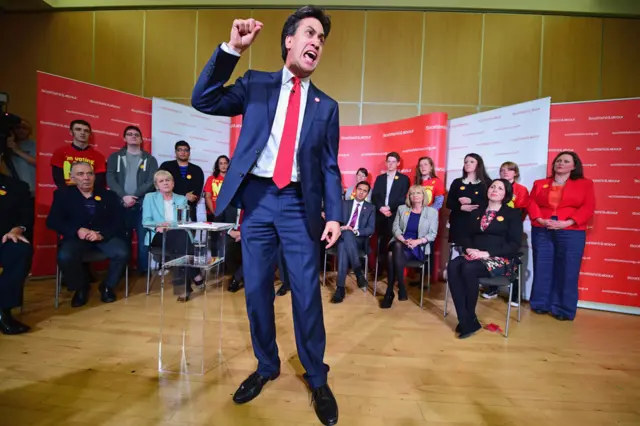 Labour leader Ed Miliband speaks at an event ahead of Scotland's independence referendum in Blantyre - 4 September 2014