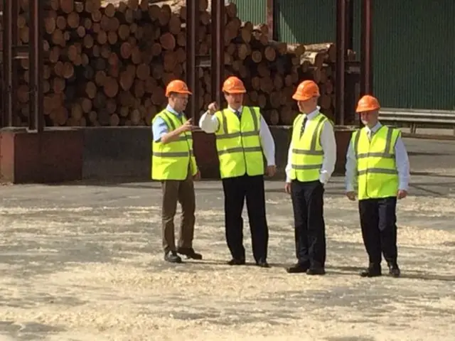 David Cameron visiting a building site - 17 April 2015