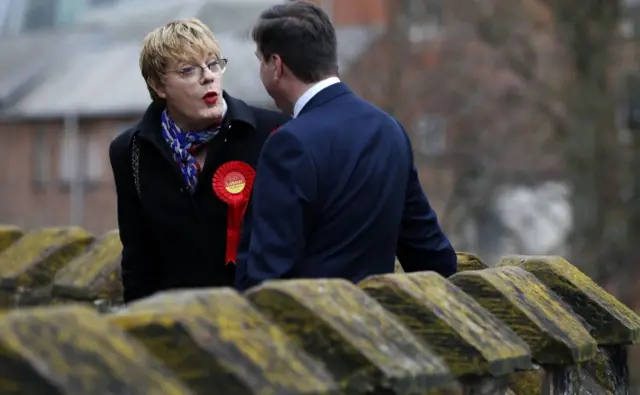 Labour Party supporter Eddie Izzard campaigning in Chester - 17 April 2015