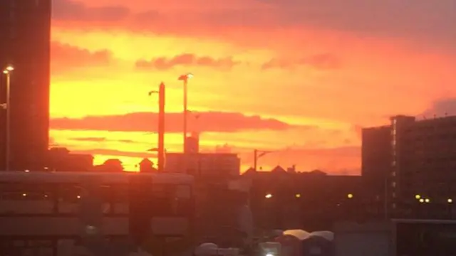 Red Sky in Manchester