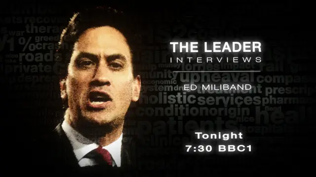 Ed Miliband interview with Evan Davis trail