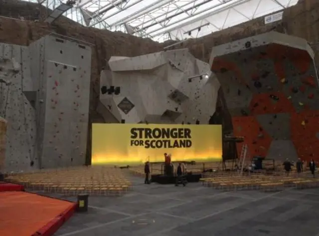 Climbing wall in Scotland