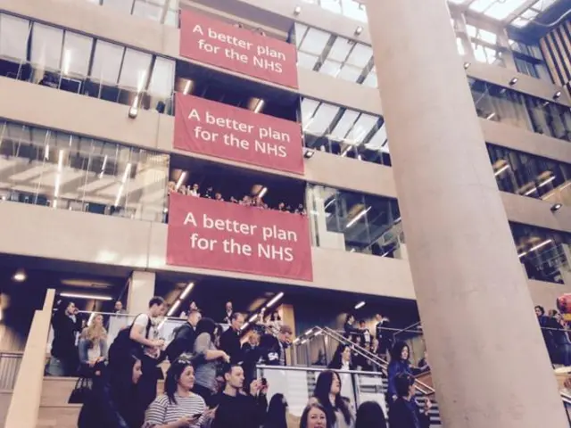 Labour posters at Manchester Metropolitan University