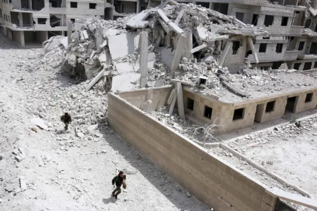 Bombed suburb of Damascus