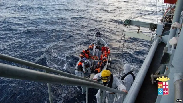 Italian navy rescue operation last year