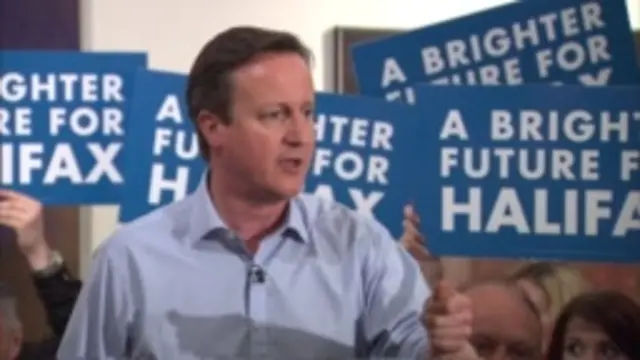 David Cameron in Halifax