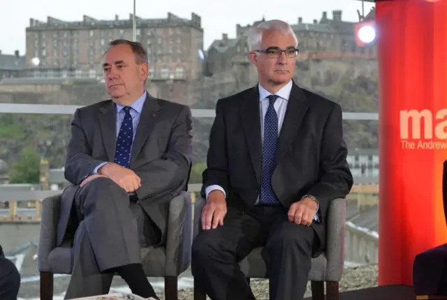 Alex Salmond and Alistair Darling