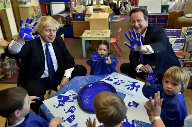 Boris Johnson and David Cameron