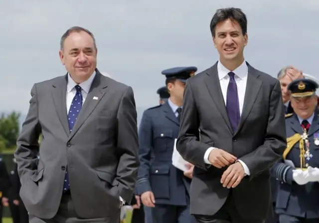 Alex Salmond and Ed Miliband