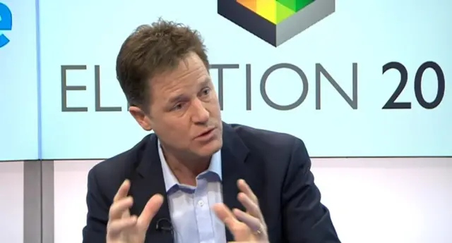 Deputy Prime Minister Nick Clegg