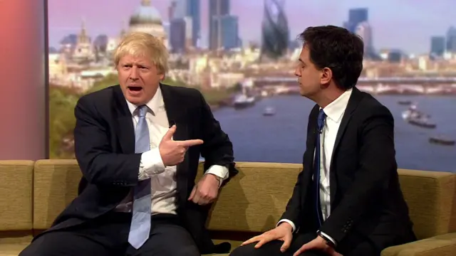 Boris Johnson and Ed miliband