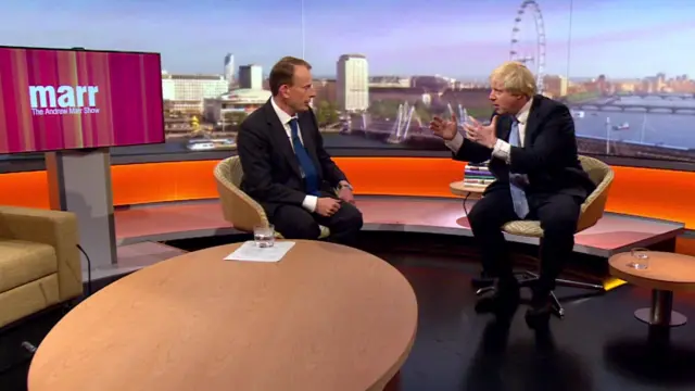 Boris Johnson on Andrew Marr Show