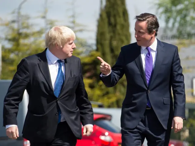 Boris Johnson and David Cameron