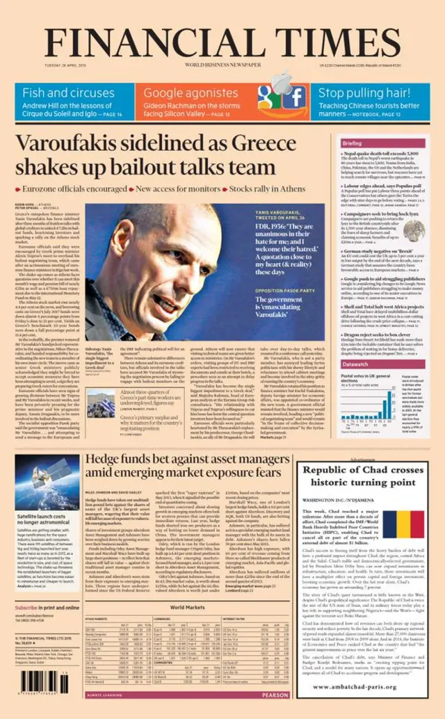 Financial Times front page