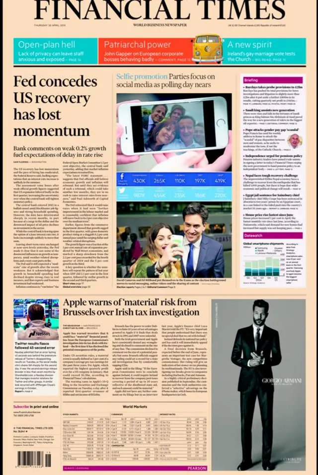 Financial Times front page