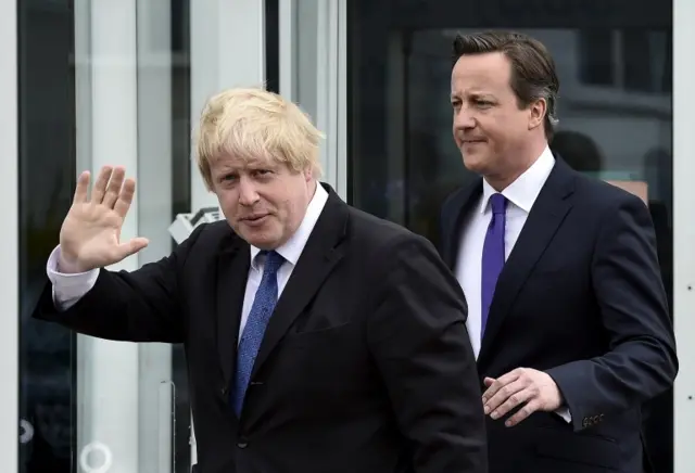 Boris Johnson and David Cameron