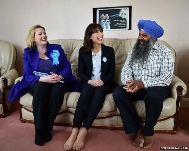 Samantha Cameron campaigning in Hounslow