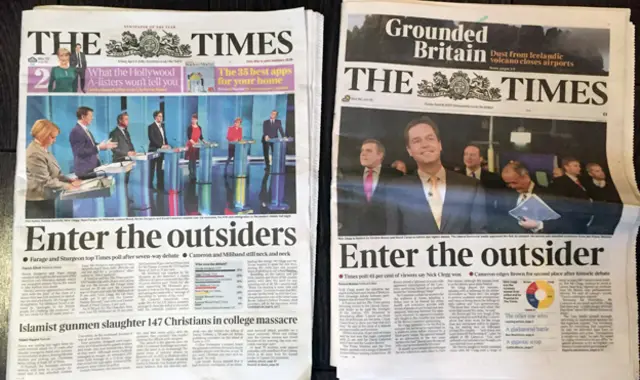 Issues of the Times from 2015 and 2010