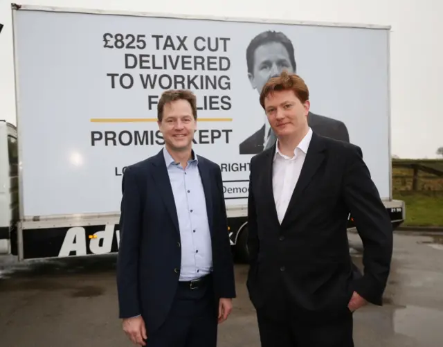 Liberal Democrat leader Nick Clegg (left) and Chief Secretary of the Treasury Danny Alexander