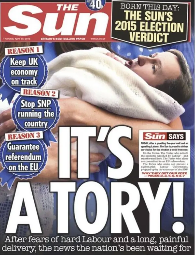 Sun front page