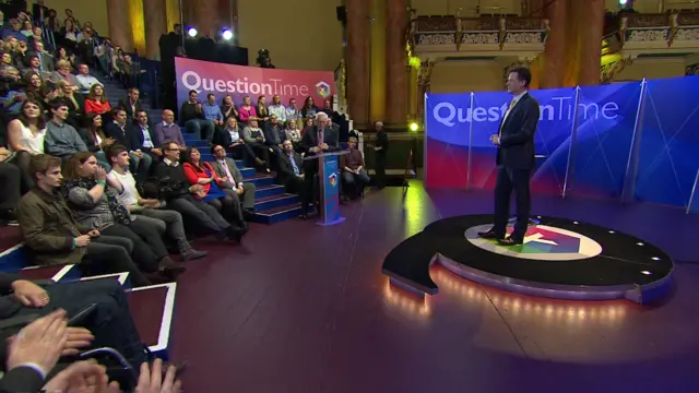 Nick Clegg faces the audience