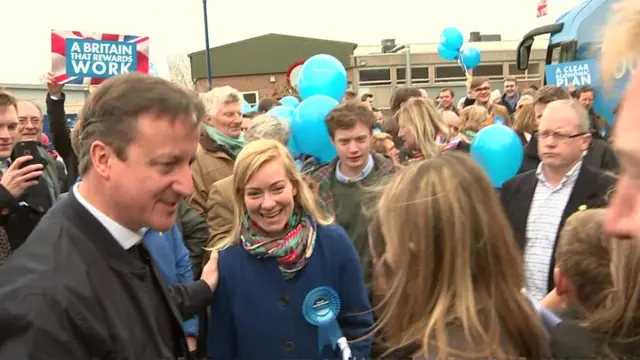 David Cameron and Nicola Blackwood