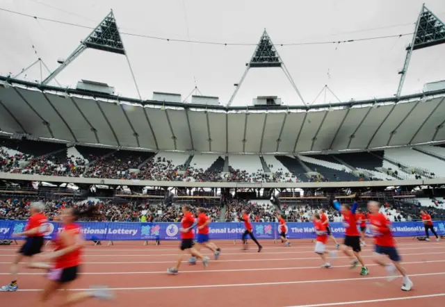 Runners on track