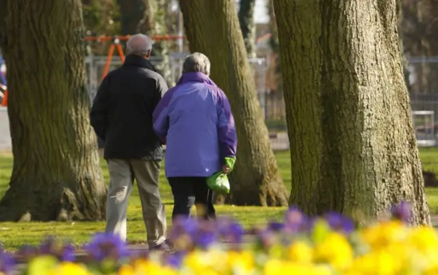 Two older people