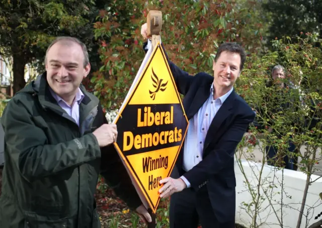 Ed Davey and Nick Clegg