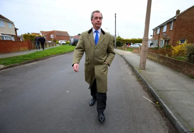 Nigel Farage in Broadstairs, Kent