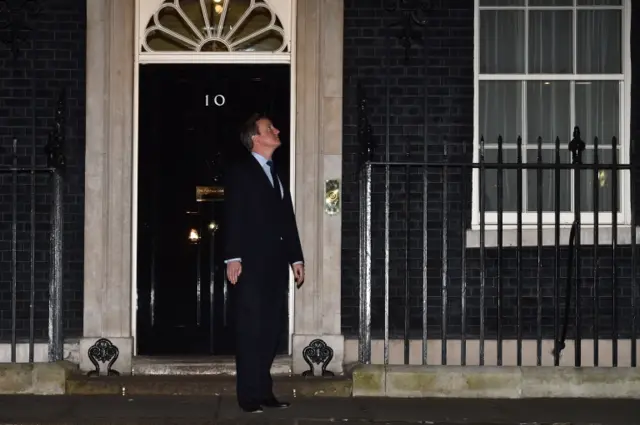 David Cameron outside No 10