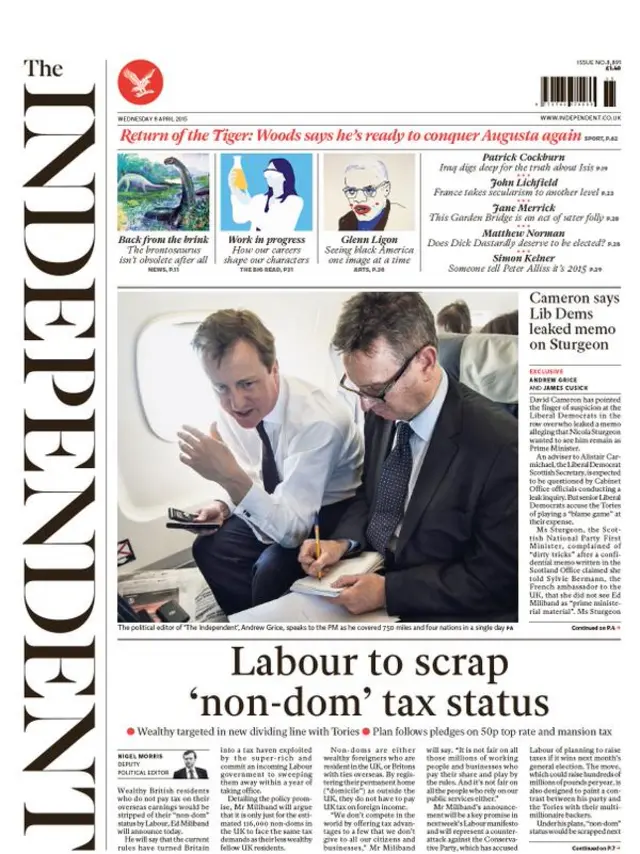 Independent front page