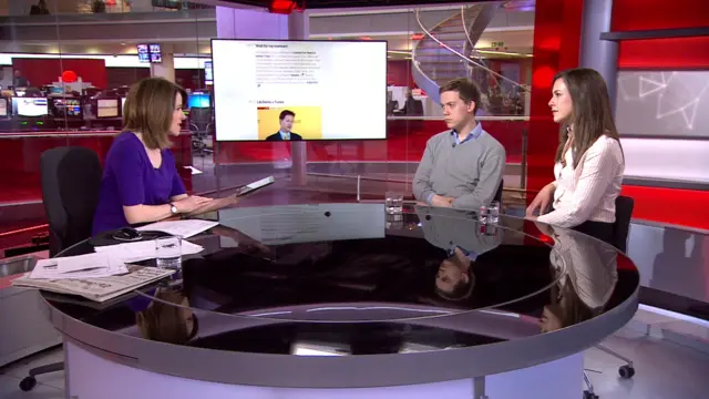 Owen Jones and Isabel Hardman on the BBC News Channel